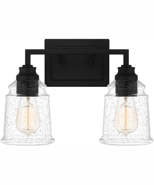 McIntire Medium 2-light Bath Light Matte Black