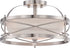 14"W Ginger 2-Light Close-to-Ceiling Brushed Nickel