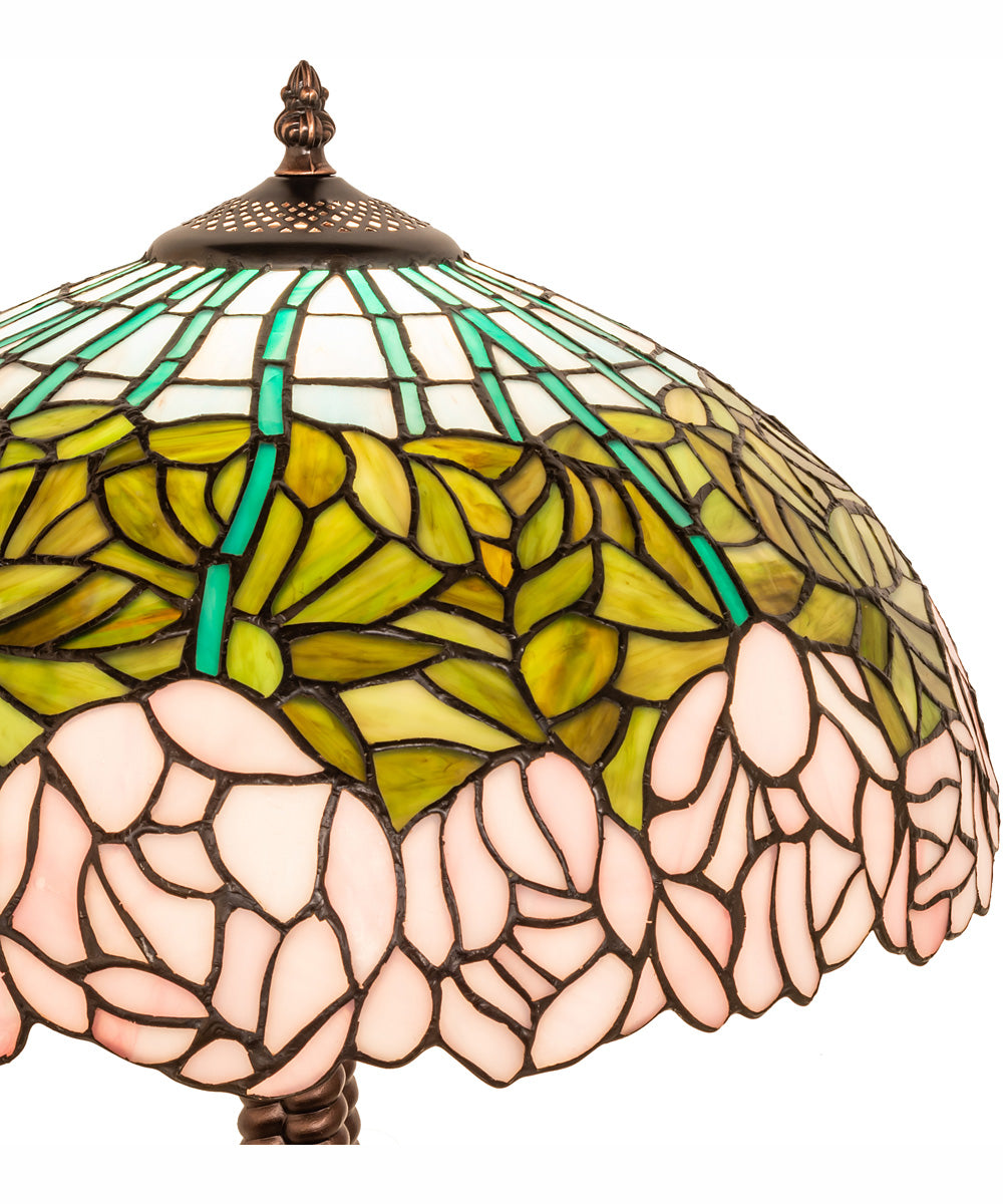 23" Wide Tiffany Cabbage Rose Table Lamp