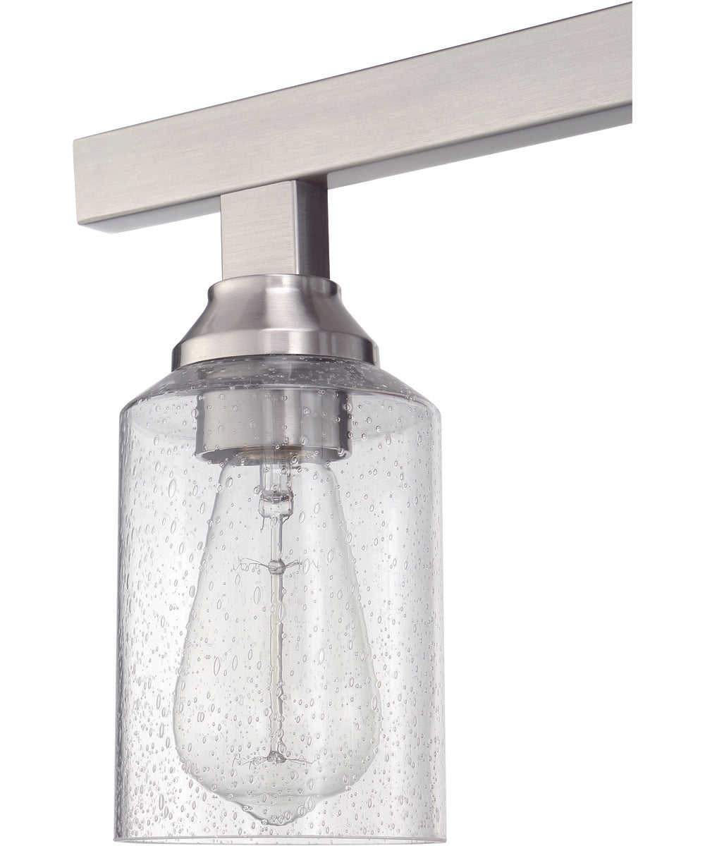 Chicago 4-Light Vanity Brushed Polished Nickel