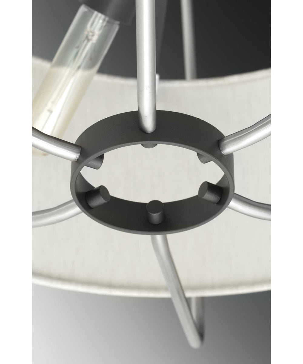 Hangar 16" Semi-Flush/Convertible Brushed Nickel