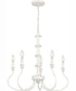 Adela 5-light Chandelier Antique White