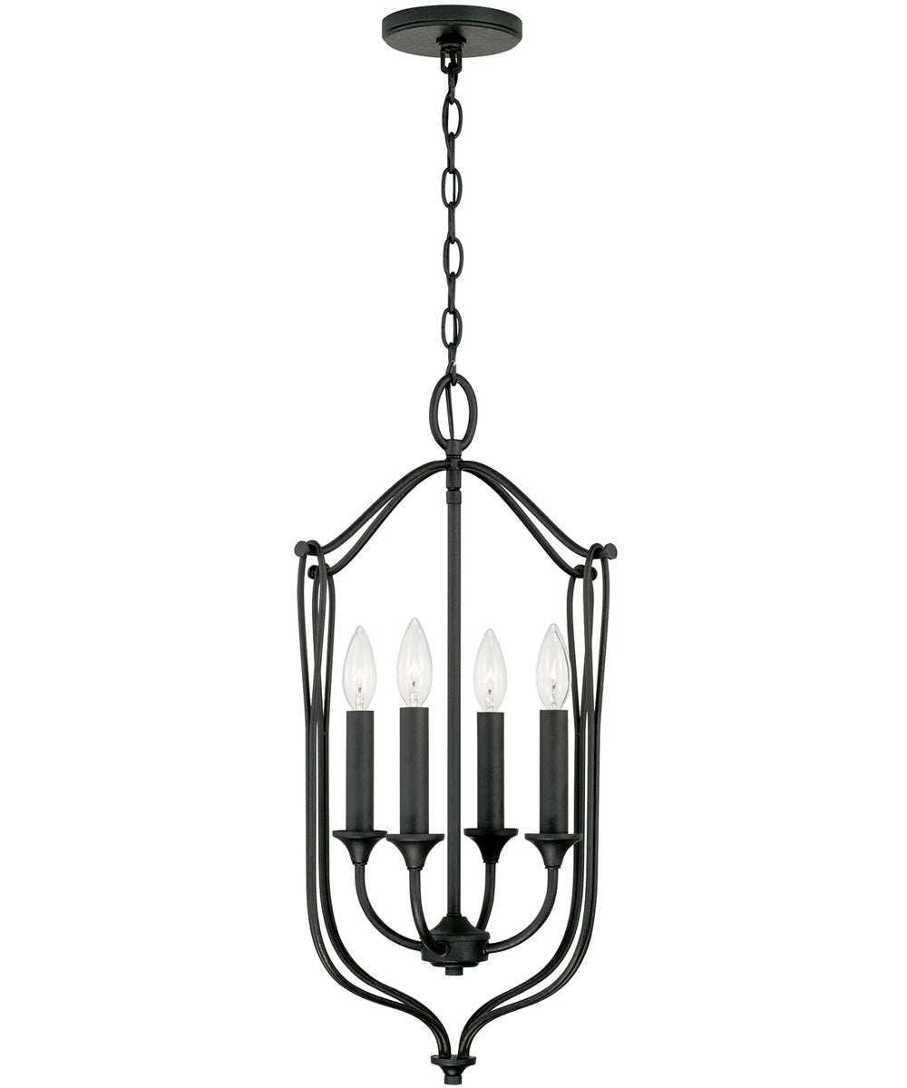 Bentley 4-Light Foyer Black Iron