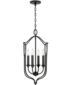 Bentley 4-Light Foyer Black Iron