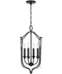 Bentley 4-Light Foyer Black Iron