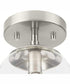 Atwell 1-Light Mid-Century Modern Semi-Flush Mount Brushed Nickel