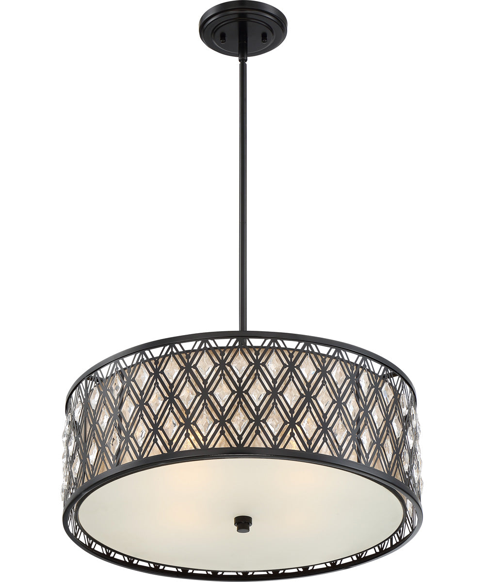 Boutique 4-light Pendant Mystic Black