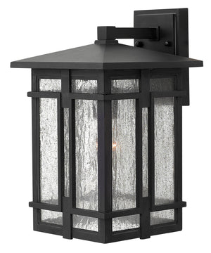 15"H Tucker 1-Light Medium Outdoor Wall Light in Museum Black