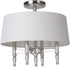 18"W Ella 4-Light Semi Flush Polished Nickel