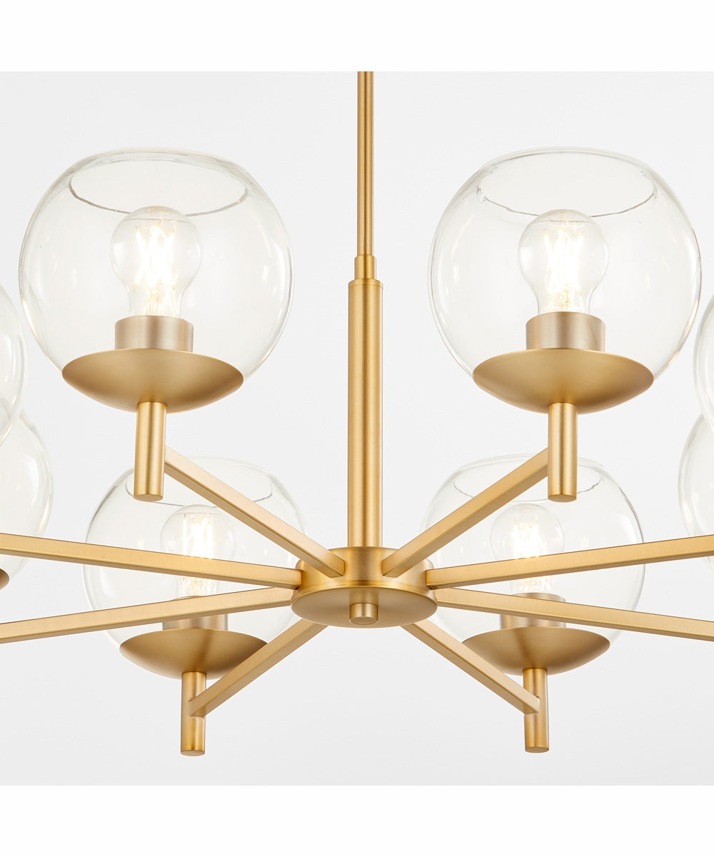 Lyon 8-light Chandelier Aged Brass