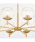Lyon 8-light Chandelier Aged Brass