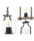 Barnes Mill 1-Light Clear Seeded Glass Farmhouse Mini-Pendant Light Antique Bronze