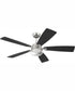 52" Chandler 1-Light Ceiling Fan Polished Nickel
