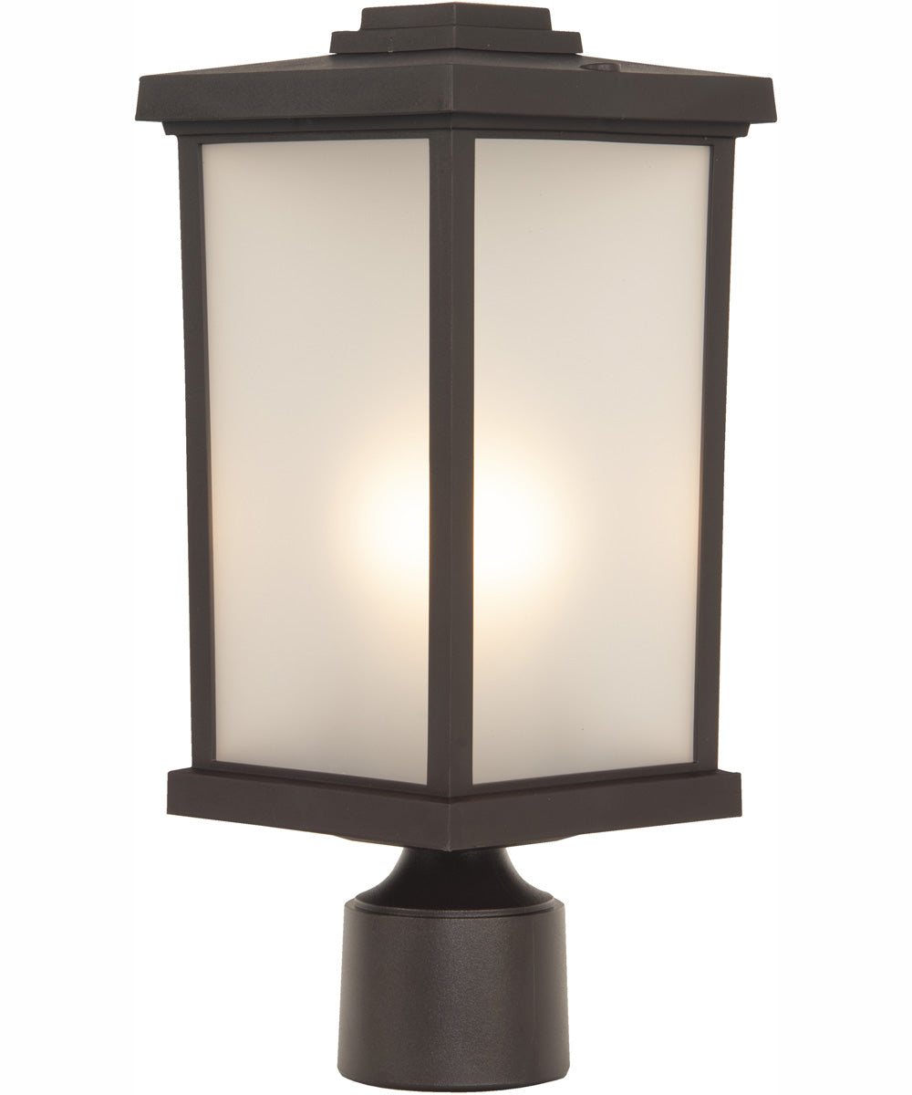 Resilience Lanterns 1-Light Outdoor Post Mount Bronze