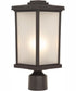 Resilience Lanterns 1-Light Outdoor Post Mount Bronze