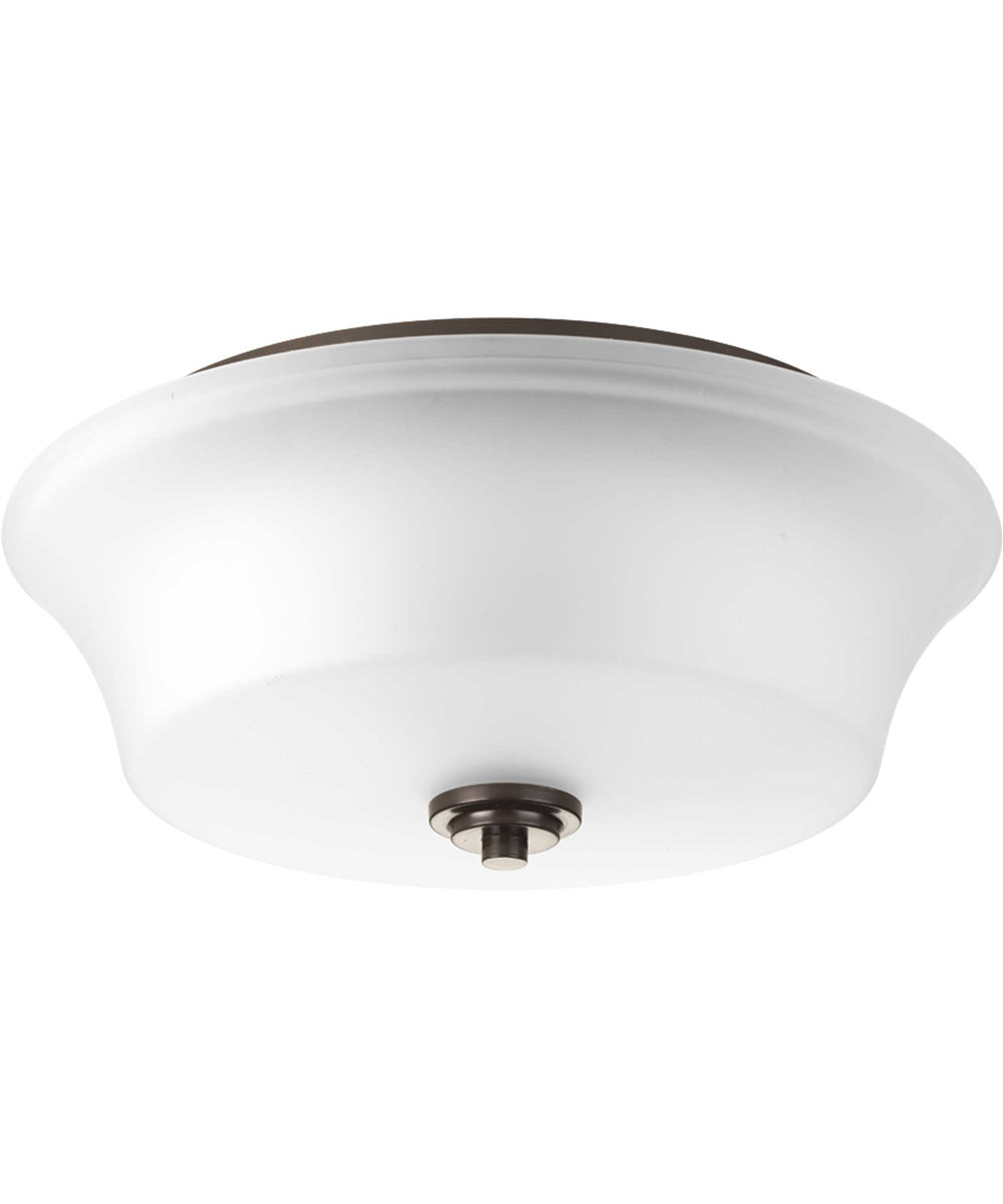 Cascadia 2-Light 14" Flush Mount Antique Bronze