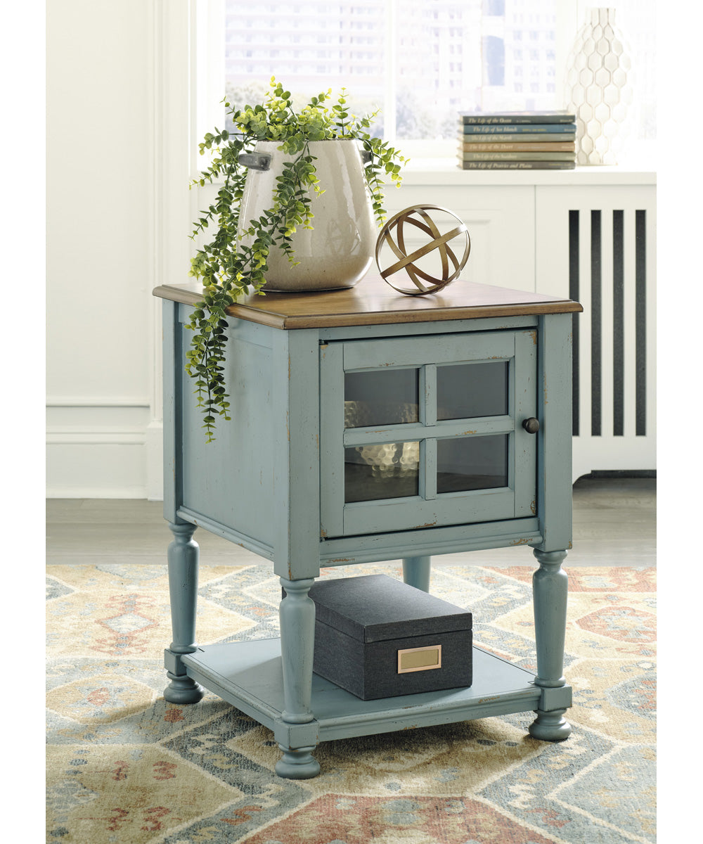 Mirimyn Accent Cabinet Teal/Brown