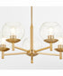 Lyon 5-light Chandelier Aged Brass