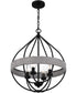 Tansy 4-light Pendant Matte Black