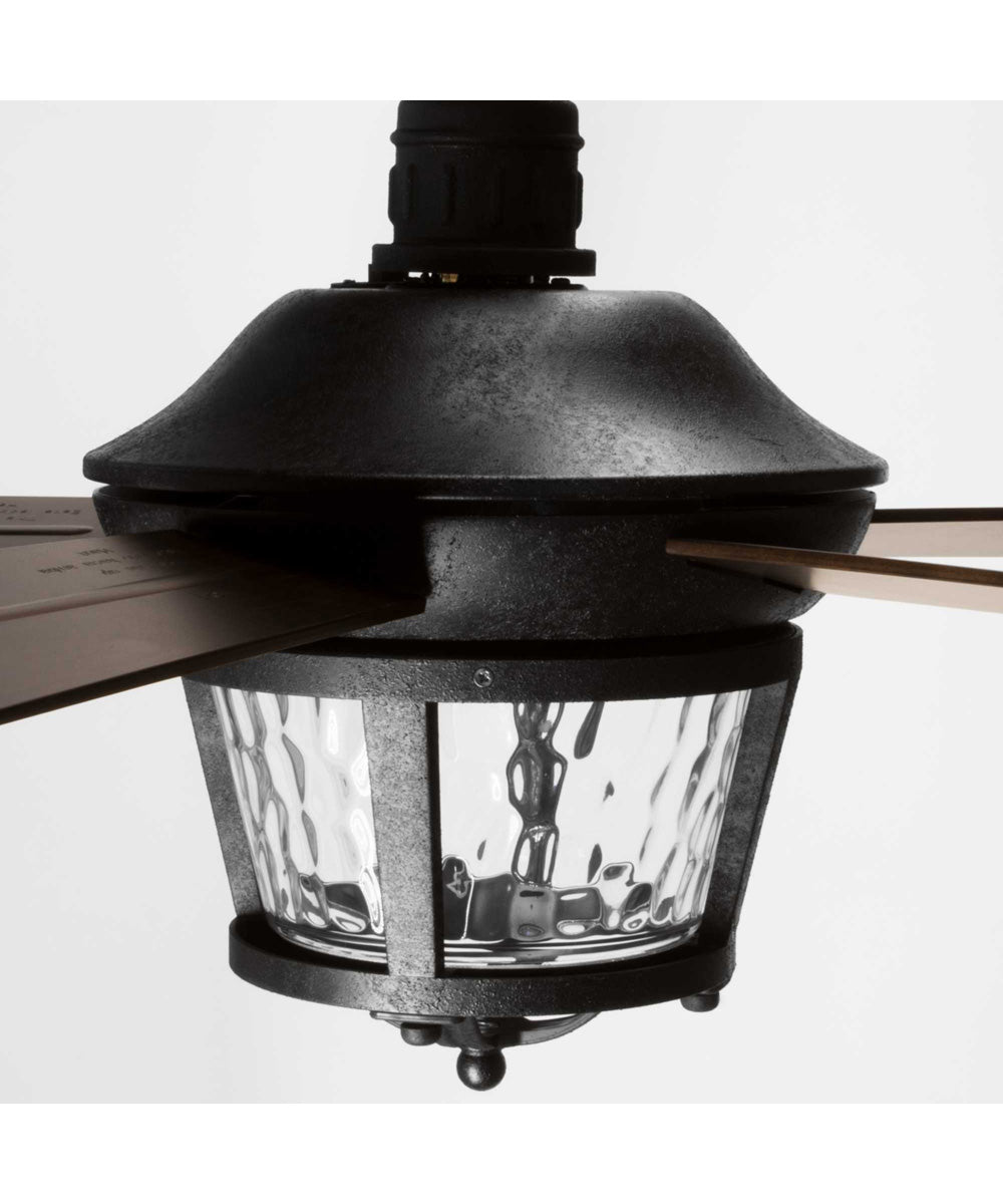 Smyrna Indoor/Outdoor 52" 5-Blade Ceiling Fan Forged Black
