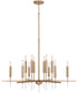 Elora 12-Light Chandelier Matte Brass