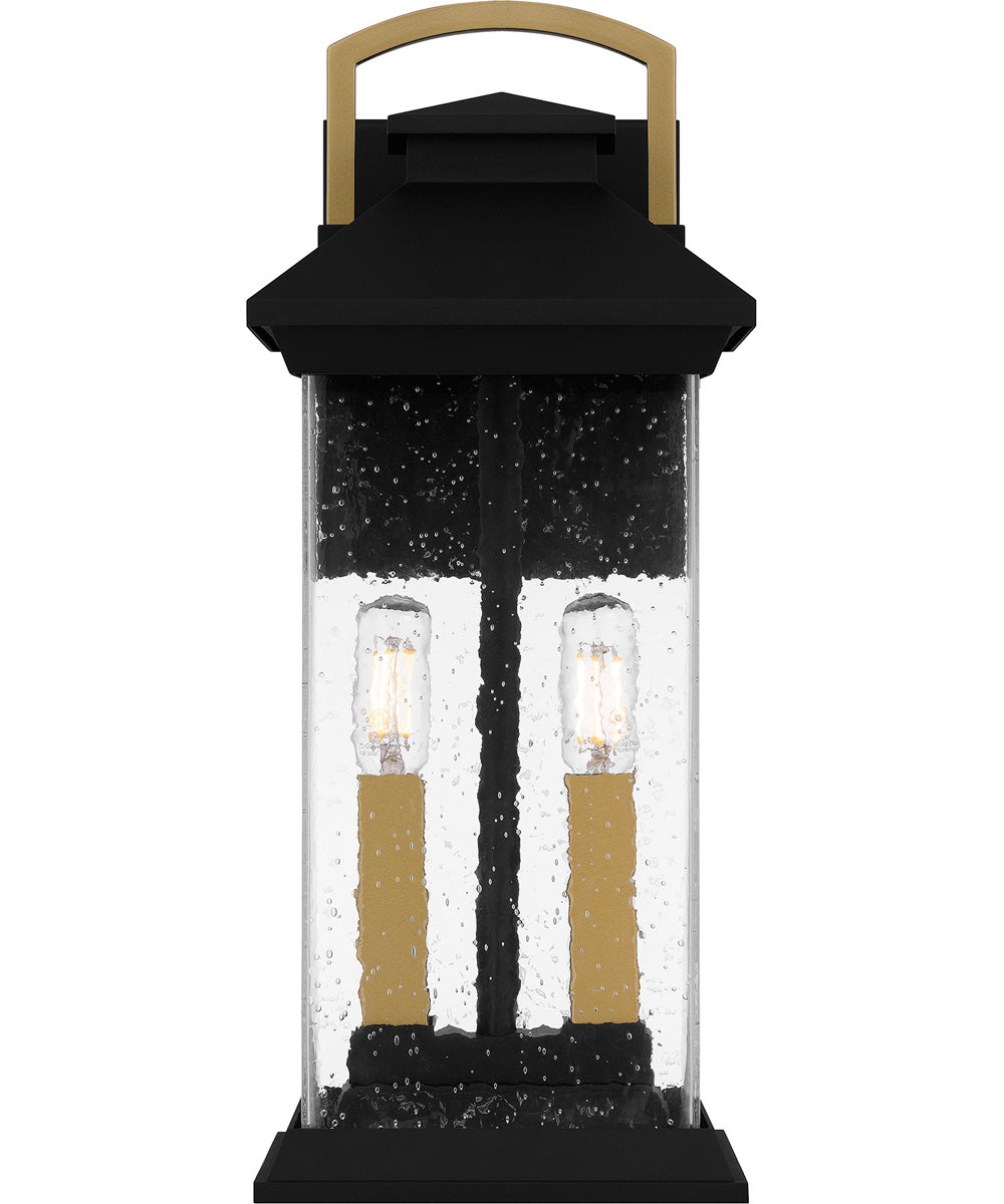 Henderson Medium 2-light Outdoor Wall Light  Coastal Armour Aluminum Earth Black