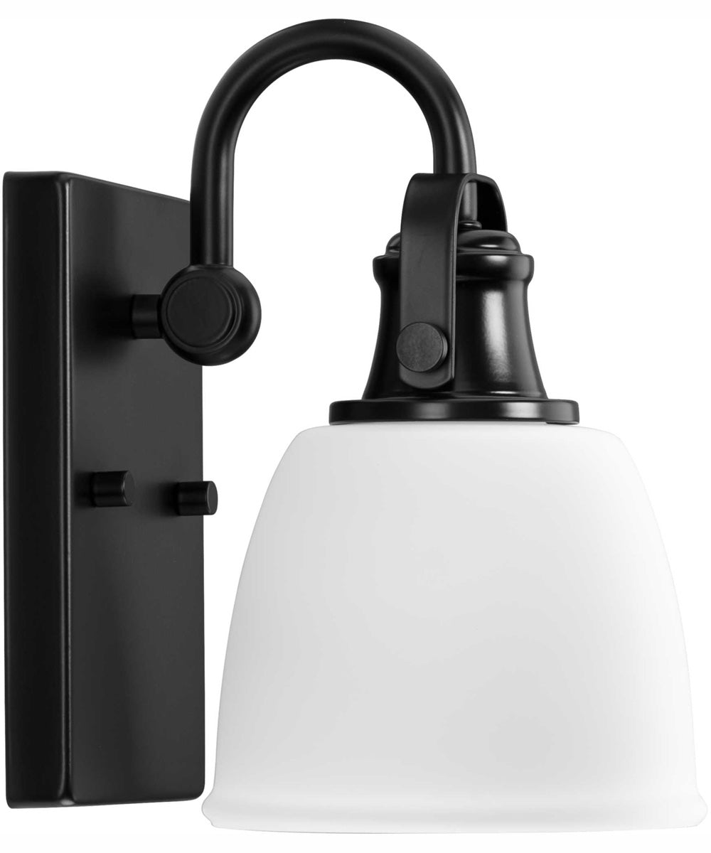 Preston 1-Light Coastal Bath Vanity Light Matte Black