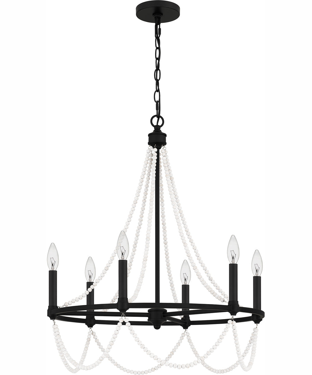 Brigitta 6-light Chandelier Matte Black