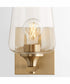 Veno 1-light Wall Mount Light Fixture Aged Brass