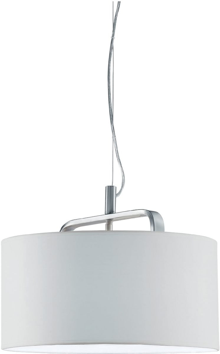 16"W Cannes 1-Light  Pendant  Nickel-Matte