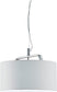 16"W Cannes 1-Light  Pendant  Nickel-Matte