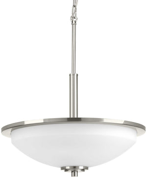 Replay 3-Light Inverted Pendant Brushed Nickel