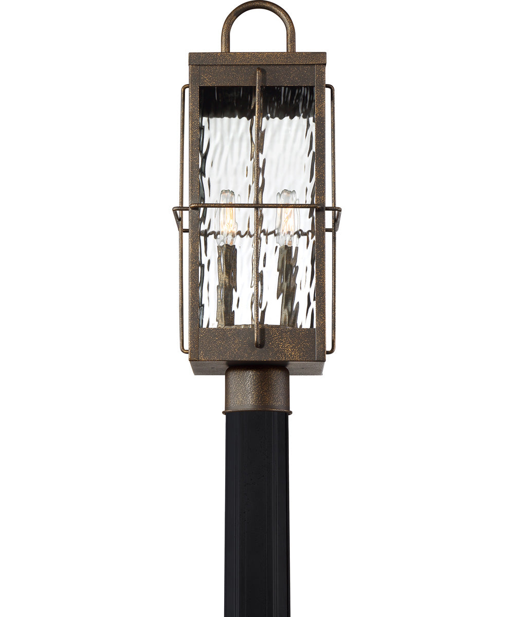 Ward Large 2-light Outdoor Post Light Gilded Bronze