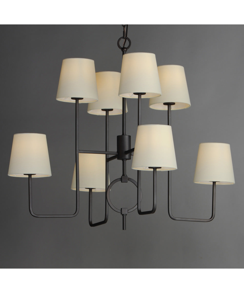 Paoli 8-Light Chandelier Charcoal Bronze