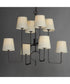 Paoli 8-Light Chandelier Charcoal Bronze