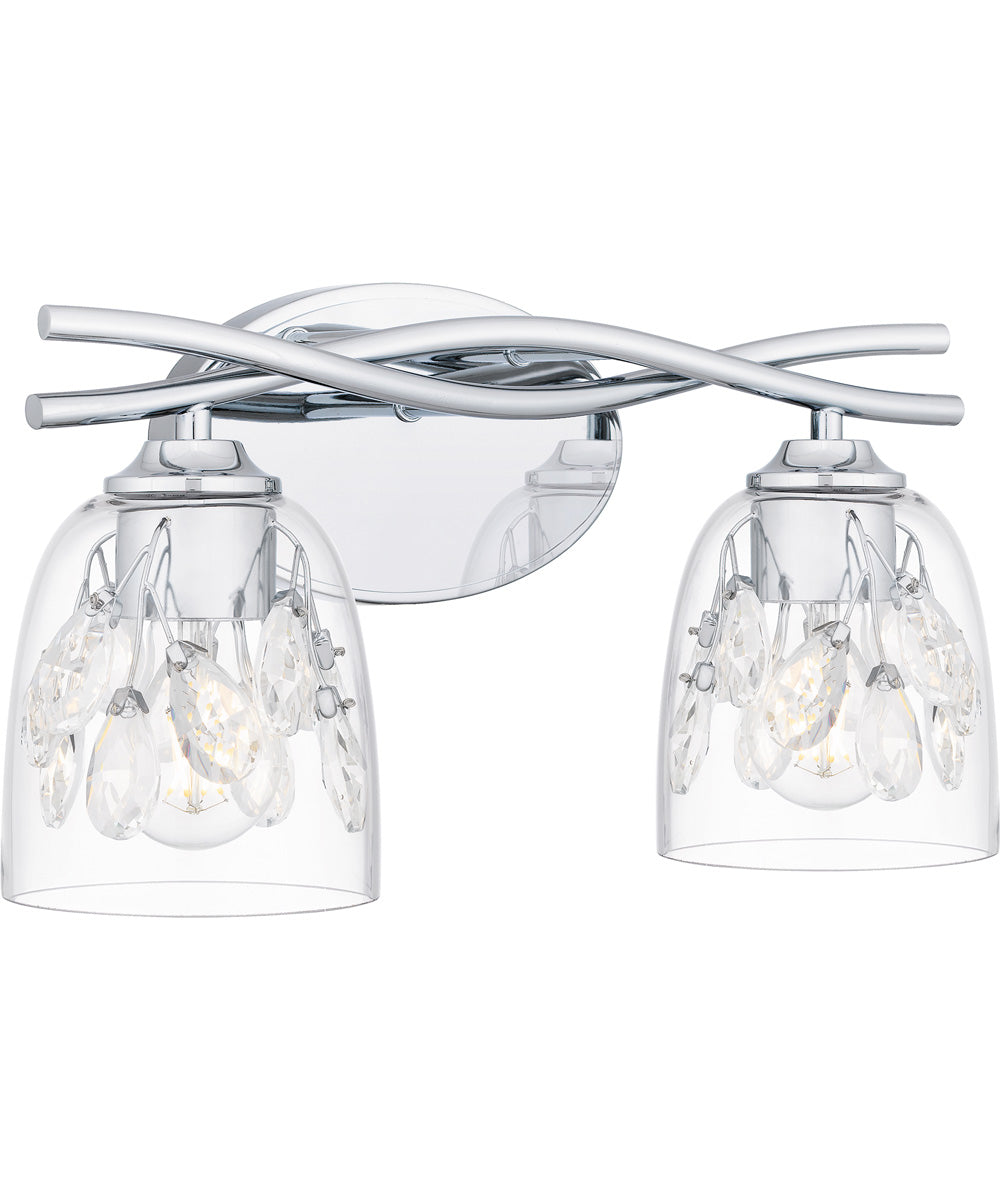 Ansley Medium 2-light Bath Light Polished Chrome