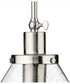 Hinton 1-Light Modern Farmhouse Pendant Brushed Nickel
