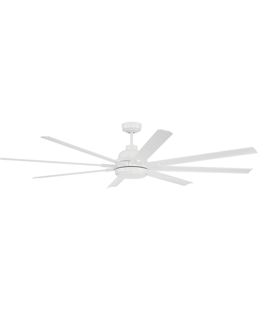 Rush 72" 1-Light Ceiling Fan (Blades Included) White