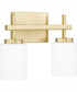 Wilburn Medium 2-light Bath Light Satin Brass