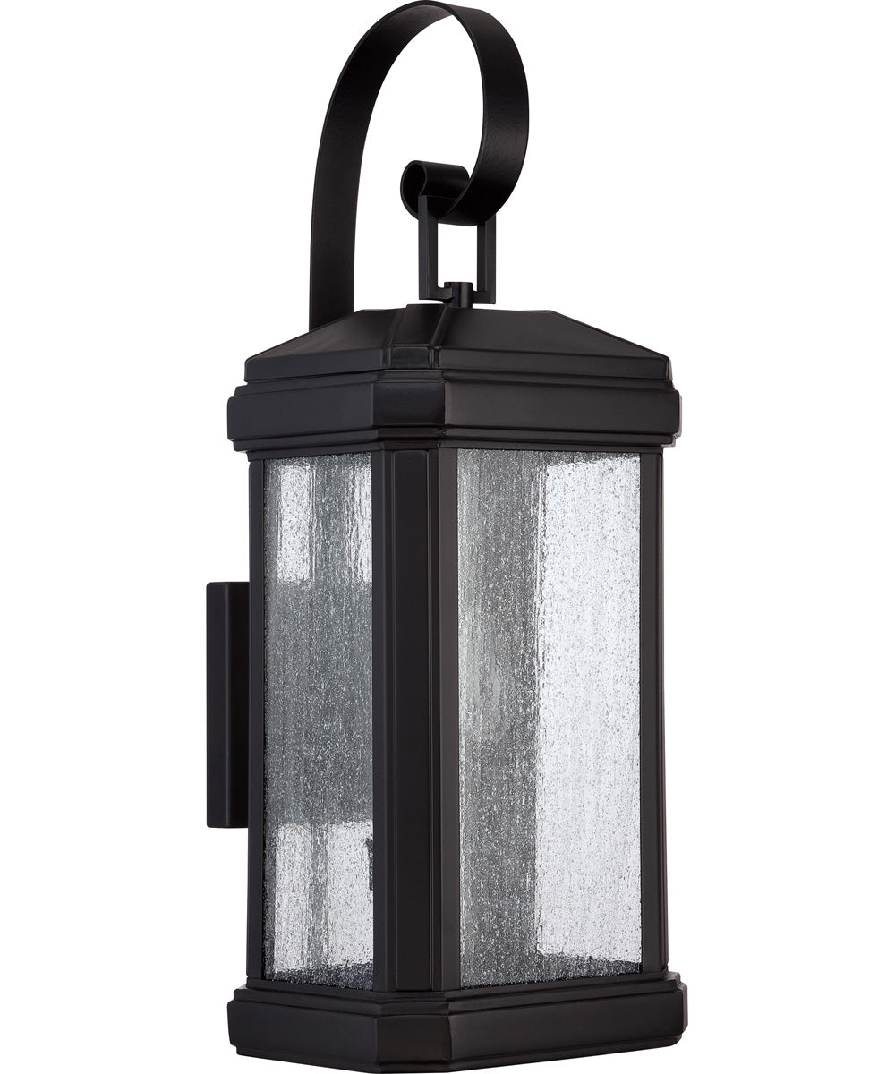 Trumbull Large 2-light Outdoor Wall Light Mystic Black