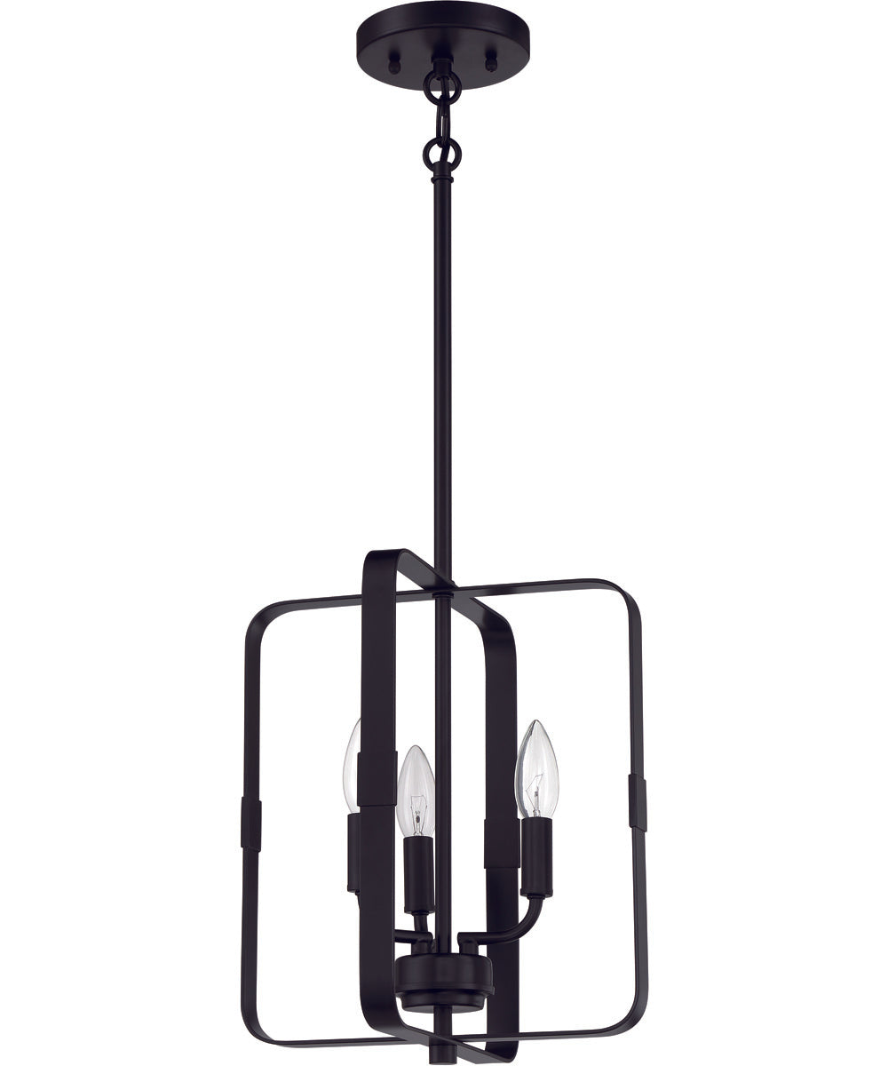 Stowe 3-Light Foyer Flat Black