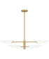 Leoni Medium 4-light Island Light Brushed Weathered Brass