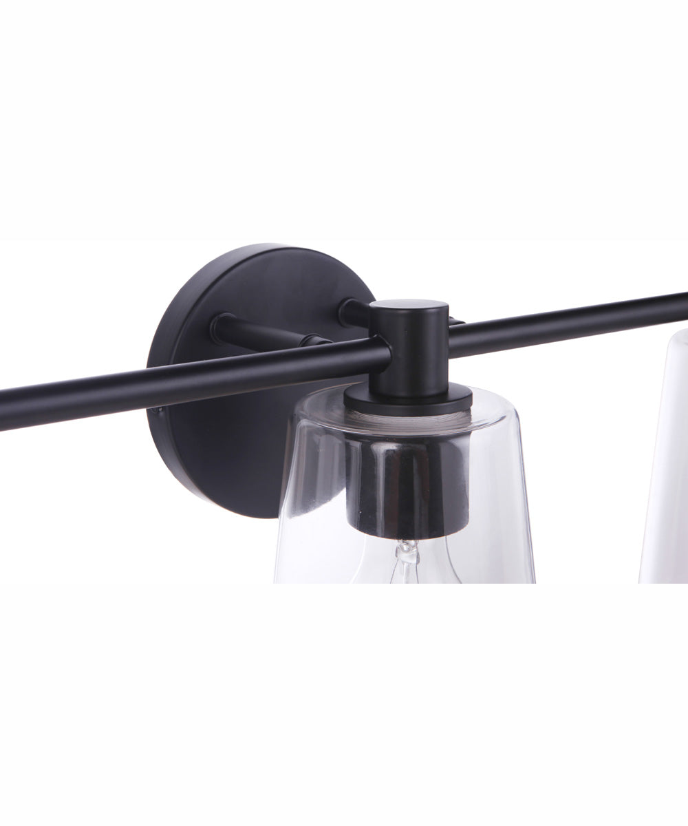 Emilio 3-Light Vanity Flat Black