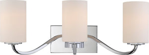 23"W Willow 3-Light Vanity & Wall Polished Nickel