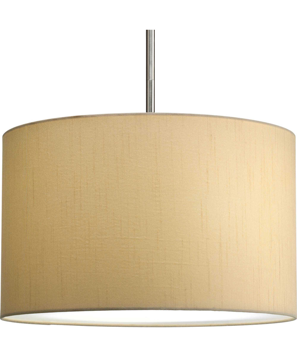 Markor 16" Drum Shade for Use with Markor Pendant Kit Beige Silk