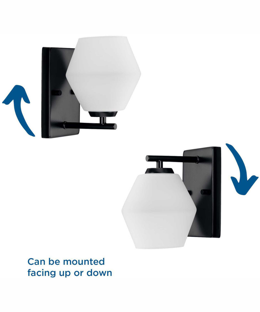 Copeland 1-Light Mid-Century Modern Vanity Light Matte Black