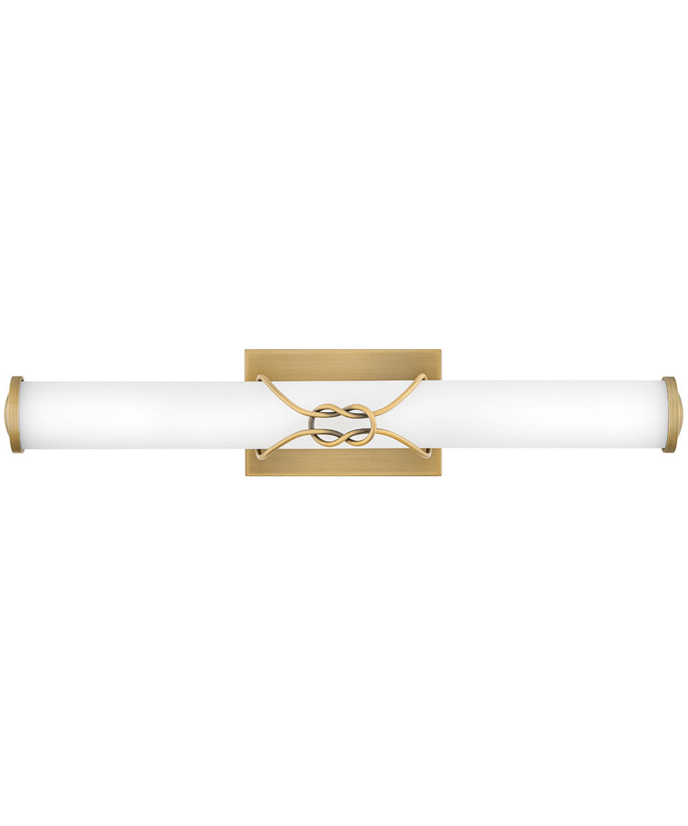 Kitts LED-Light Medium LED Vanity in Lacquered Brass