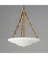 Artemis 4-Light Pendant Natural Aged Brass