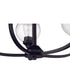 Glenda 5-Light Chandelier Flat Black