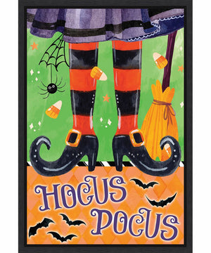 Framed Witchy Hocus Pocus by Art Nd Canvas Wall Art Print (16  W x 23  H), Sylvie Black Frame
